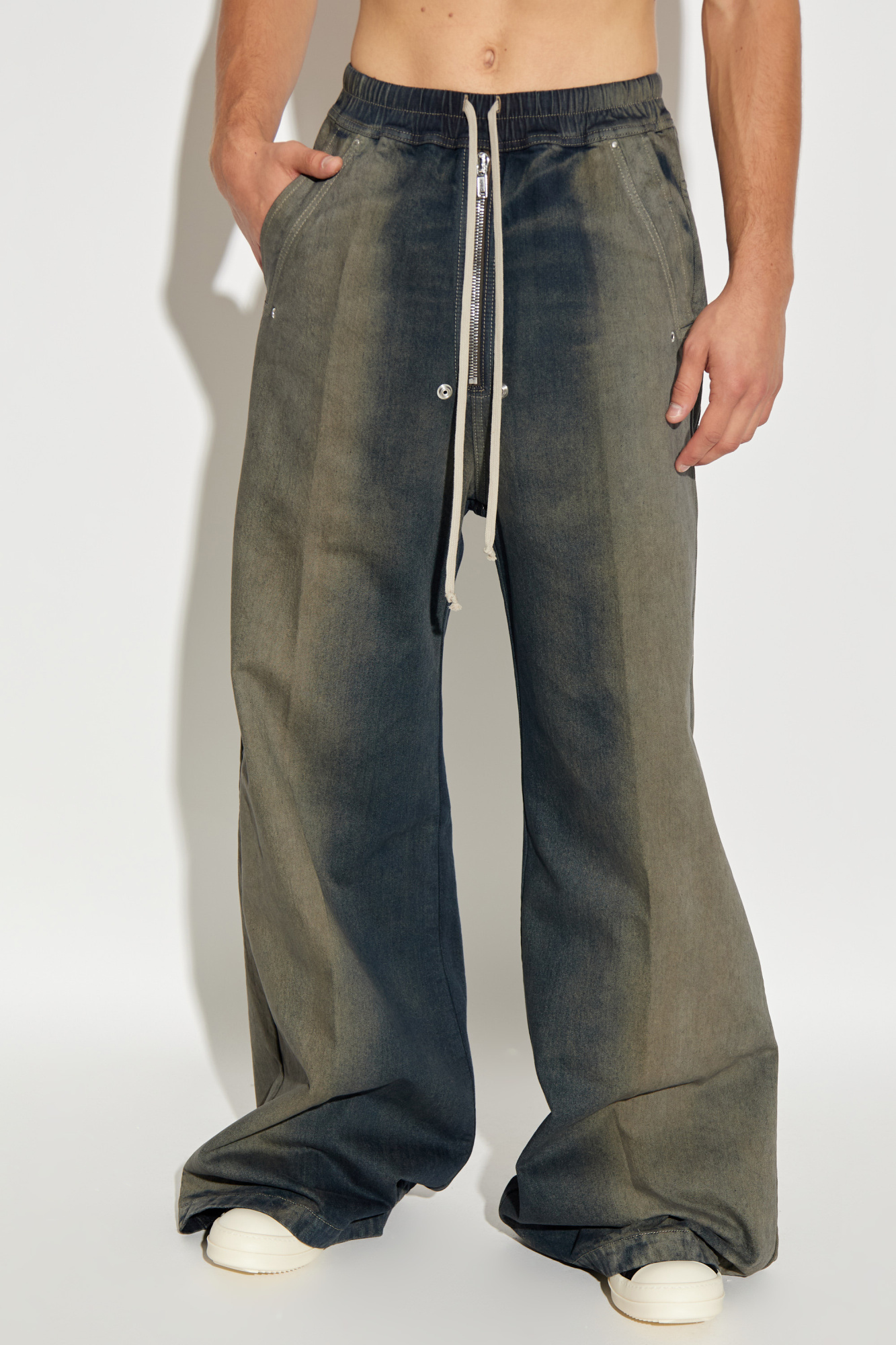 【MODERNIF】Organic wide denim pants Grey 'Wide' jeans Rick Owens - Vitkac GB